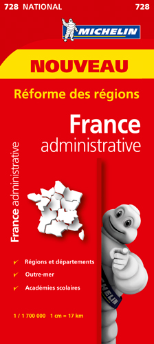 XXX - CARTE NATIONALE 728 FRANCE DEPARTEMENTALE ET ADMINISTRATIVE XXX - CARTE NATIONALE 728 FRANCE DEPARTEMENTALE ET ADMINISTRATIVE